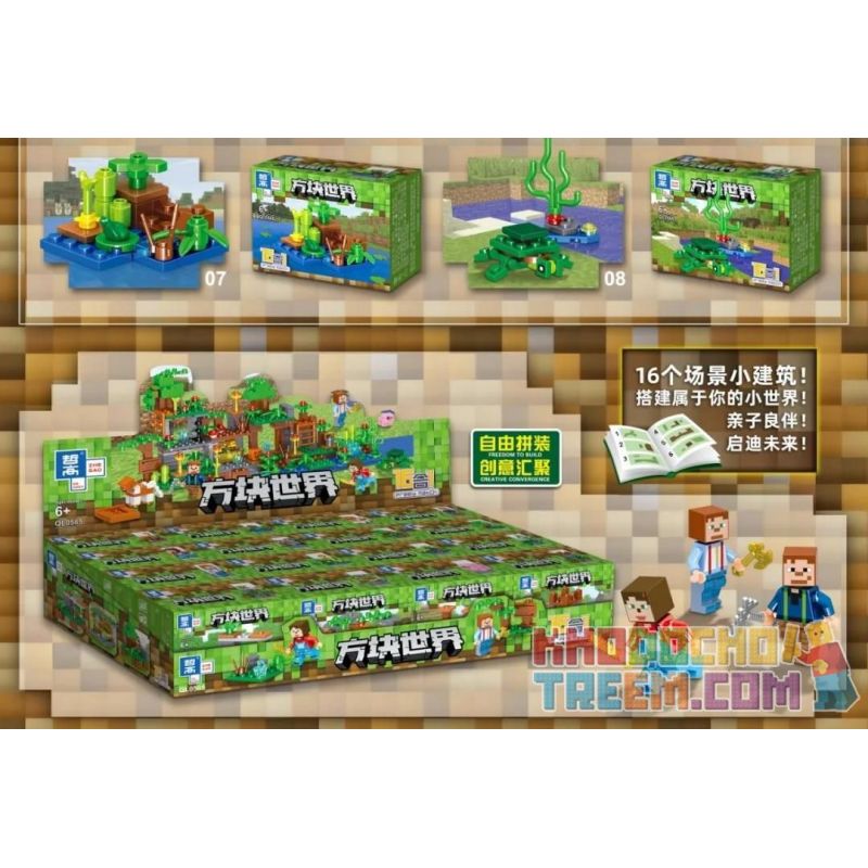 ZHEGAO QL0565 0565 non  VALANGRIA MANOR 16 KẾT HỢP bộ đồ chơi xếp lắp ráp ghép mô hình Minecraft Game Xây Dựng