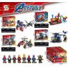 SHENG YUAN SY SY1418A 1418A SY1418B 1418B SY1418C 1418C SY1418D 1418D non  4 XE AVENGERS bộ đồ chơi xếp lắp ráp ghép mô hình Super Heroes HEROES ASSEMBLE Siêu Nhân Anh Hùng 949 khối