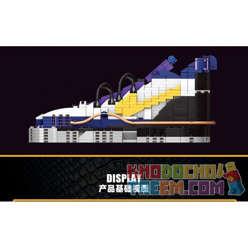 PRCK 69959 non  NIKE KOBE THẾ HỆ THỨ 8 bộ đồ chơi xếp lắp ráp ghép mô hình Frozen NIKE KOBE VIII SYSTEM ELITE Nữ Hoàng Băng Giá 503 khối