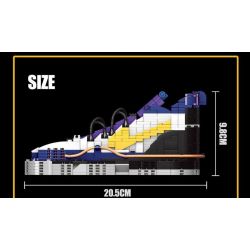 PRCK 69959 non  NIKE KOBE THẾ HỆ THỨ 8 bộ đồ chơi xếp lắp ráp ghép mô hình Frozen NIKE KOBE VIII SYSTEM ELITE Nữ Hoàng Băng Giá 503 khối