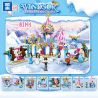ZHEGAO QL1113 1113 non  CÔNG VIÊN TUYẾT 8 KẾT HỢP bộ đồ chơi xếp lắp ráp ghép mô hình Disney Princess WINDSOR CASTIC Công Chúa 359 khối