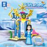 ZHEGAO QL1113 1113 non  CÔNG VIÊN TUYẾT 8 KẾT HỢP bộ đồ chơi xếp lắp ráp ghép mô hình Disney Princess WINDSOR CASTIC Công Chúa 359 khối