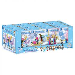 ZHEGAO QL1113 1113 non  CÔNG VIÊN TUYẾT 8 KẾT HỢP bộ đồ chơi xếp lắp ráp ghép mô hình Disney Princess WINDSOR CASTIC Công Chúa 359 khối