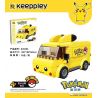 KEEPPLEY K20206 20206 non  XE BUÝT PIKACHU bộ đồ chơi xếp lắp ráp ghép mô hình Pokémon POKEMON