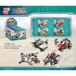 Enlighten 3210-1 3210-2 3210-3 3210-4 Qman 3210-1 3210-2 3210-3 3210-4 non  4 MÔ HÌNH bộ đồ chơi xếp lắp ráp ghép mô hình Thunder Mission Nhiệm Vụ Sấm Sét 448 khối