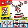 SHENG YUAN SY 9003 non  SƠ CỨU bộ đồ chơi xếp lắp ráp ghép mô hình Transformers HELLO CARBOT DANDY AMBULANCE Robot Đại Chiến Người Máy Biến Hình 646 khối