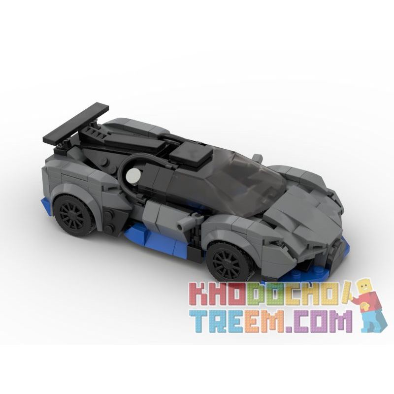 REBRICKABLE MOC-40256 40256 MOC40256 SHENZHEN RAEL ENTERTAINMENT 50009-3 non  BUGATTI DIVOI. bộ đồ chơi xếp lắp ráp ghép mô hình Speed Champions Racing Cars Đua Xe Công Thức 296 khối
