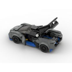 REBRICKABLE MOC-40256 40256 MOC40256 SHENZHEN RAEL ENTERTAINMENT 50009-3 non  BUGATTI DIVOI. bộ đồ chơi xếp lắp ráp ghép mô hình Speed Champions Racing Cars Đua Xe Công Thức 296 khối
