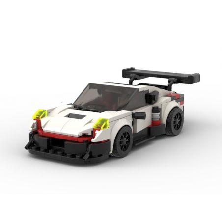 REBRICKABLE MOC-43399 43399 MOC43399 RAEL ENTERTAINMENT 50009 non  PORSCHE 911 RSR. bộ đồ chơi xếp lắp ráp ghép mô hình Speed Champions Racing Cars Đua Xe Công Thức 298 khối