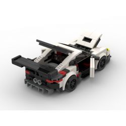 REBRICKABLE MOC-43399 43399 MOC43399 RAEL ENTERTAINMENT 50009 non  PORSCHE 911 RSR. bộ đồ chơi xếp lắp ráp ghép mô hình Speed Champions Racing Cars Đua Xe Công Thức 298 khối