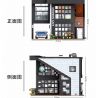 JUHANG 86005 MouldKing 16036 Mould King 16036 REBRICKABLE MOC-45635 45635 MOC45635 SHENG YUAN SY 5208 non  CỬA HÀNG CÀ PHÊ HIỆN ĐẠI STARBUCKS bộ đồ chơi xếp lắp ráp ghép mô hình Creator MODERN CAFE MODULAR 2020 Sáng Tạo 2803 khối