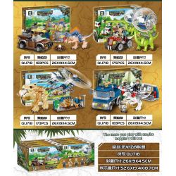 ZHEGAO QL1718 1718 non  LIÊN MINH CHINH PHỤC KHỦNG LONG bộ đồ chơi xếp lắp ráp ghép mô hình Jurassic World DINOSAUR Thế Giới Khủng Long 714 khối