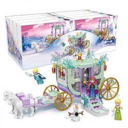 ELEPHANT JX90085-01 90085-01 JX90085-02 90085-02 JX90085-03 90085-03 JX90085-04 90085-04 SHENG YUAN SY 1614 non  GIẤC MƠ VẬN CHUYỂN CẢNH LỚN 4 KẾT HỢP bộ đồ chơi xếp lắp ráp ghép mô hình Frozen FROEZN Nữ Hoàng Băng Giá 412 khối