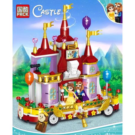 PRCK 67030 non  LÂU ĐÀI DI ĐỘNG BEVERLY bộ đồ chơi xếp lắp ráp ghép mô hình Disney Princess CASTLE Công Chúa 362 khối