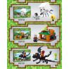 PRCK 63051 non  SỰ KẾT HỢP CỦA CHASING THE ENDER DRAGON 4 bộ đồ chơi xếp lắp ráp ghép mô hình Minecraft MY WORLD Game Xây Dựng 511 khối