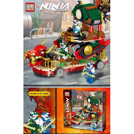 PRCK 61057 non  XE RỒNG DI ĐỘNG KASTEIN bộ đồ chơi xếp lắp ráp ghép mô hình The  Ninjago Movie NINJA MASTERS OF SPINJITZU Ninja Lốc Xoáy 372 khối