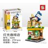 SHENG YUAN SY 5200 non  QUÁN CÀ PHÊ NHẸ bộ đồ chơi xếp lắp ráp ghép mô hình Mini Modular SUNDAY BLOCK Đường Phố Thu Nhỏ 278 khối