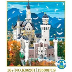 KAIYU K86201 86201 non  LÂU ĐÀI NEUSCHWANSTEIN BAVARIA ĐỨC bộ đồ chơi xếp lắp ráp ghép mô hình Creator NEUSCHWANSTEIN CASTLE BAVARIA Sáng Tạo 13500 khối