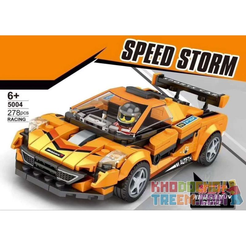 KUYU MOXING 5004 non  MCLAREN. bộ đồ chơi xếp lắp ráp ghép mô hình Speed Champions Racing Cars Đua Xe Công Thức 278 khối