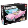 QuanGuan 100141 Quan Guan 100141 non  FORD MÀU HỒNG MUI TRẦN bộ đồ chơi xếp lắp ráp ghép mô hình Speed Champions Racing Cars RACING SUN UNER FORD FAIRLANE Đua Xe Công Thức 368 khối