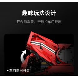 DOUBLEE CADA C61042 61042 C61043 61043 C61057 61057 SUPER 18K K155 TA GAOLE T5005 5005 T5005A 5005A non  FERRARI 488 1: 8 tỷ lệ 1:8 bộ đồ chơi xếp lắp ráp ghép mô hình  MASTER FERRARI 488 Kỹ Thuật Công Nghệ Cao Mô Hình Phương Tiện 3229 khối