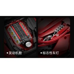 DOUBLEE CADA C61042 61042 C61043 61043 C61057 61057 SUPER 18K K155 TA GAOLE T5005 5005 T5005A 5005A non  FERRARI 488 1: 8 tỷ lệ 1:8 bộ đồ chơi xếp lắp ráp ghép mô hình  MASTER FERRARI 488 Kỹ Thuật Công Nghệ Cao Mô Hình Phương Tiện 3229 khối