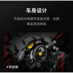 DOUBLEE CADA C61042 61042 C61043 61043 C61057 61057 SUPER 18K K155 TA GAOLE T5005 5005 T5005A 5005A non  FERRARI 488 1: 8 tỷ lệ 1:8 bộ đồ chơi xếp lắp ráp ghép mô hình  MASTER FERRARI 488 Kỹ Thuật Công Nghệ Cao Mô Hình Phương Tiện 3229 khối