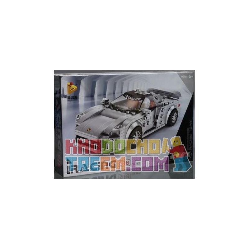 PanlosBrick 666005 Panlos Brick 666005 non  PORSCHE 918. bộ đồ chơi xếp lắp ráp ghép mô hình Speed Champions Racing Cars Đua Xe Công Thức 298 khối