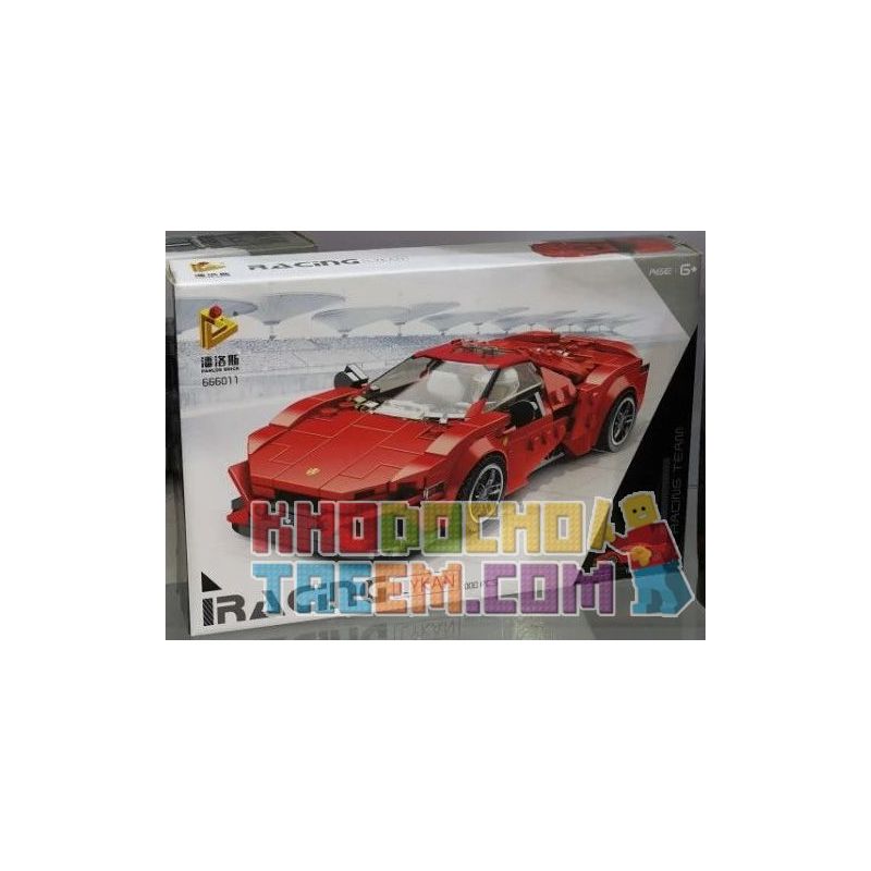 PanlosBrick 666011 Panlos Brick 666011 non  LEKI. bộ đồ chơi xếp lắp ráp ghép mô hình Speed Champions Racing Cars LYKAN Đua Xe Công Thức 314 khối