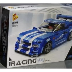PanlosBrick 666010 Panlos Brick 666010 non  NISSAN GT-R R36 bộ đồ chơi xếp lắp ráp ghép mô hình Speed Champions Racing Cars Đua Xe Công Thức 387 khối