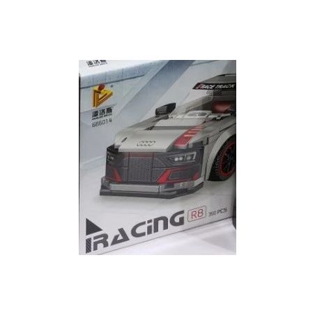 PanlosBrick 666014 Panlos Brick 666014 non  AUDI R8 bộ đồ chơi xếp lắp ráp ghép mô hình Speed Champions Racing Cars Đua Xe Công Thức 363 khối