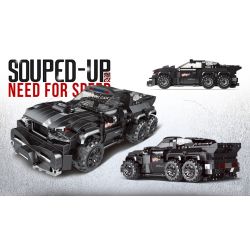 BRICKCOOL KC004 non  SẮT TỐI tỷ lệ 1:24 bộ đồ chơi xếp lắp ráp ghép mô hình Racers SOUPED-UP NEED FOR SPEED Đua Tốc Độ 650 khối