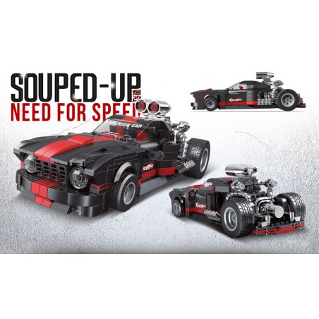 BRICKCOOL KC006 non  NGÀY TẬN THẾ DENKO tỷ lệ 1:24 bộ đồ chơi xếp lắp ráp ghép mô hình Racers SOUPED-UP NEED FOR SPEED Đua Tốc Độ 650 khối