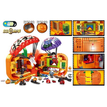 SHENG YUAN SY SY1434 1434 non  CHẠNG VẠNG CHIẾN BÍ NGÔ bộ đồ chơi xếp lắp ráp ghép mô hình Movie & Game GAME FOR PEACE Phim Và Trò Chơi 1006 khối