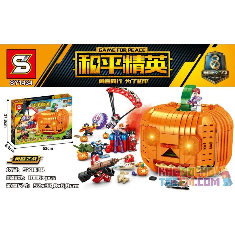 SHENG YUAN SY SY1434 1434 non  CHẠNG VẠNG CHIẾN BÍ NGÔ bộ đồ chơi xếp lắp ráp ghép mô hình Movie & Game GAME FOR PEACE Phim Và Trò Chơi 1006 khối