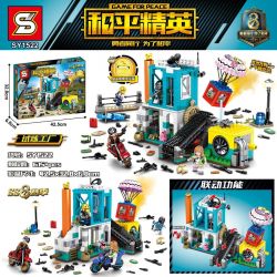 SHENG YUAN SY SY1522 1522 non  NHÀ MÁY THỬ NGHIỆM bộ đồ chơi xếp lắp ráp ghép mô hình Movie & Game GAME FOR PEACE Phim Và Trò Chơi 615 khối