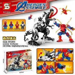 SHENG YUAN SY SY1532 1532 non  PHỤC KÍCH RỒNG bộ đồ chơi xếp lắp ráp ghép mô hình Super Heroes HEROES ASSEMBLE Siêu Nhân Anh Hùng 786 khối