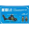 SEMBO 202122 non  10 TRỰC THĂNG bộ đồ chơi xếp lắp ráp ghép mô hình Sky Wars Z-10 ATTACK HELICOPTER Không Chiến 356 khối