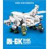 SEMBO 202120 non  MÁY BAY NÉM BOM TẦM TRUNG VÀ XA H-6K CỦA QUỐC bộ đồ chơi xếp lắp ráp ghép mô hình Sky Wars H-6K BOMBER AIRCRAFT Không Chiến 355 khối