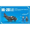 SEMBO 202123 non  MÁY BAY VẬN TẢI ĐA NĂNG CỠ LỚN CHINA YUN 20 bộ đồ chơi xếp lắp ráp ghép mô hình Sky Wars Y-20 TRANSPORT PLANE Không Chiến 362 khối