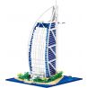 ZHEGAO QL0963 0963 non  KHÁCH SẠN BURJ AL ARAB DUBAI CÁC TIỂU VƯƠNG QUỐC Ả RẬP THỐNG NHẤT bộ đồ chơi xếp lắp ráp ghép mô hình Creator DE LA TOUR HOTEL ARABIA Sáng Tạo 2798 khối