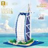 ZHEGAO QL0963 0963 non  KHÁCH SẠN BURJ AL ARAB DUBAI CÁC TIỂU VƯƠNG QUỐC Ả RẬP THỐNG NHẤT bộ đồ chơi xếp lắp ráp ghép mô hình Creator DE LA TOUR HOTEL ARABIA Sáng Tạo 2798 khối