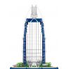 ZHEGAO QL0963 0963 non  KHÁCH SẠN BURJ AL ARAB DUBAI CÁC TIỂU VƯƠNG QUỐC Ả RẬP THỐNG NHẤT bộ đồ chơi xếp lắp ráp ghép mô hình Creator DE LA TOUR HOTEL ARABIA Sáng Tạo 2798 khối