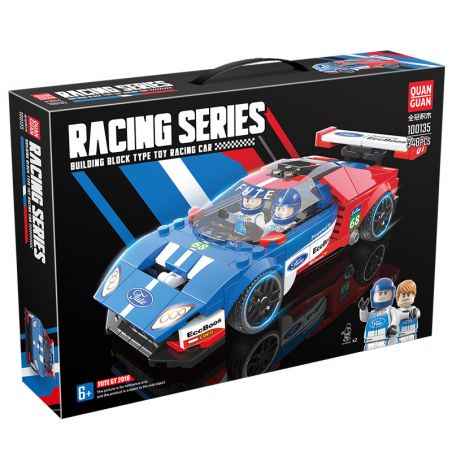 QuanGuan 100135 Quan Guan 100135 non  FORD GT. bộ đồ chơi xếp lắp ráp ghép mô hình Speed Champions Racing Cars Đua Xe Công Thức 348 khối