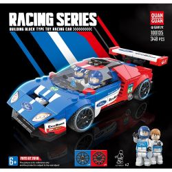 QuanGuan 100135 Quan Guan 100135 non  FORD GT. bộ đồ chơi xếp lắp ráp ghép mô hình Speed Champions Racing Cars Đua Xe Công Thức 348 khối