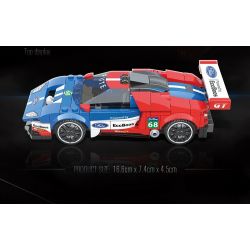 QuanGuan 100135 Quan Guan 100135 non  FORD GT. bộ đồ chơi xếp lắp ráp ghép mô hình Speed Champions Racing Cars Đua Xe Công Thức 348 khối