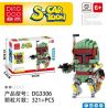 DINGGAO DG3306 3306 non  CHIẾN TRANH GIỮA CÁC VÌ SAO BOBA FETT bộ đồ chơi xếp lắp ráp ghép mô hình Brickheadz S-CARTOON BOBA FETT Nhân Vật Đầu To 321 khối