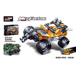 DECOOL 3812 non  QUY MÔ NGHỊCH ĐẢO-DESERT KNIGHT-DESERT FURY bộ đồ chơi xếp lắp ráp ghép mô hình  MECFACTOR DESERT SPEED Kỹ Thuật Công Nghệ Cao Mô Hình Phương Tiện 203 khối