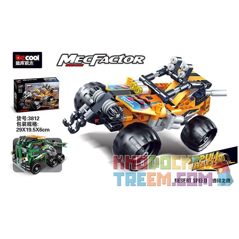 DECOOL 3812 non  QUY MÔ NGHỊCH ĐẢO-DESERT KNIGHT-DESERT FURY bộ đồ chơi xếp lắp ráp ghép mô hình  MECFACTOR DESERT SPEED Kỹ Thuật Công Nghệ Cao Mô Hình Phương Tiện 203 khối