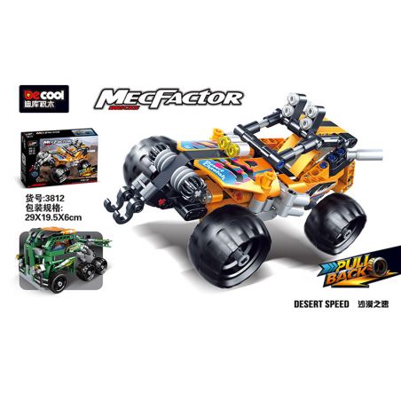 DECOOL 3812 non  QUY MÔ NGHỊCH ĐẢO-DESERT KNIGHT-DESERT FURY bộ đồ chơi xếp lắp ráp ghép mô hình  MECFACTOR DESERT SPEED Kỹ Thuật Công Nghệ Cao Mô Hình Phương Tiện 203 khối